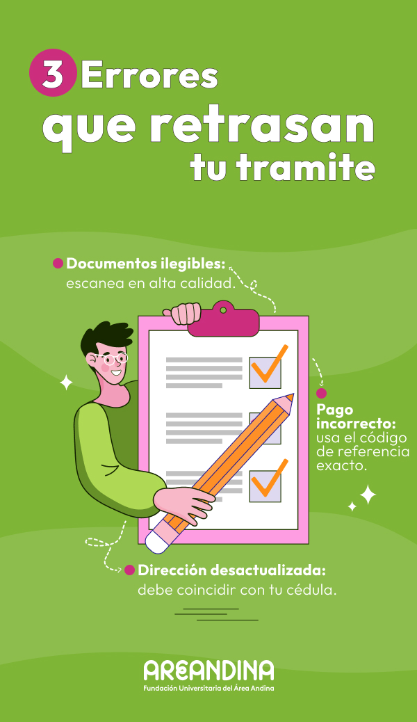 Errores al tramitar la tarjeta