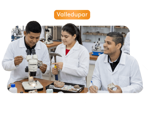 Estudiantes de Ingeniería Geológica realizan prácticas de laboratorio en Valledupar.
