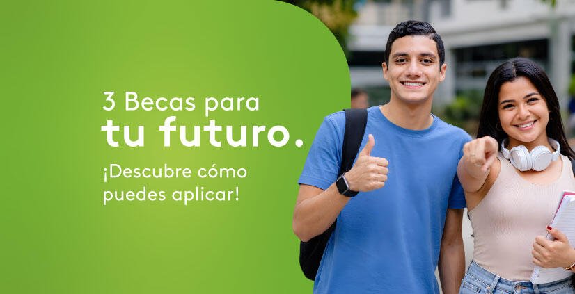 Estudiantes universitarios sonriendo con el pulgar hacia arriba