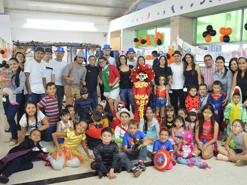 Areandina celebró el Halloween con sus colaboradores
