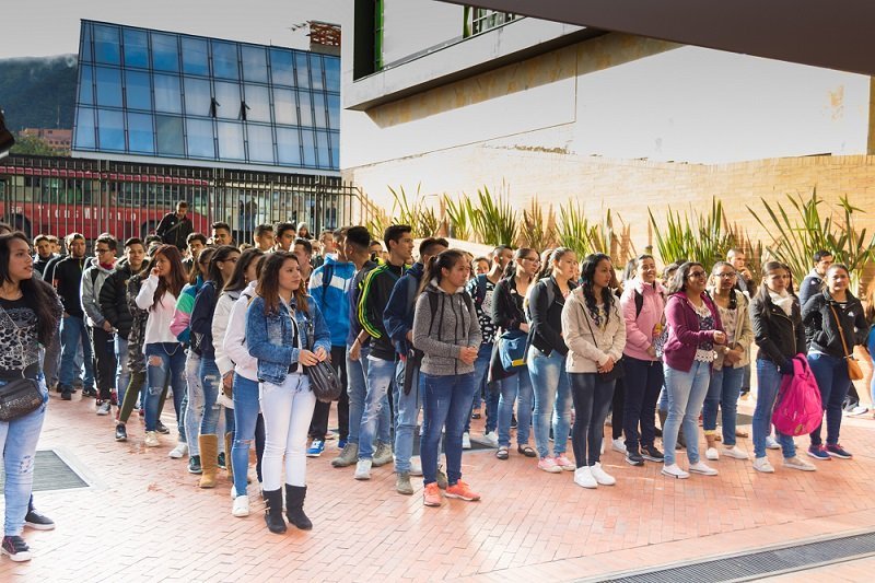 nuevos estudiantes de la sede Bogotá