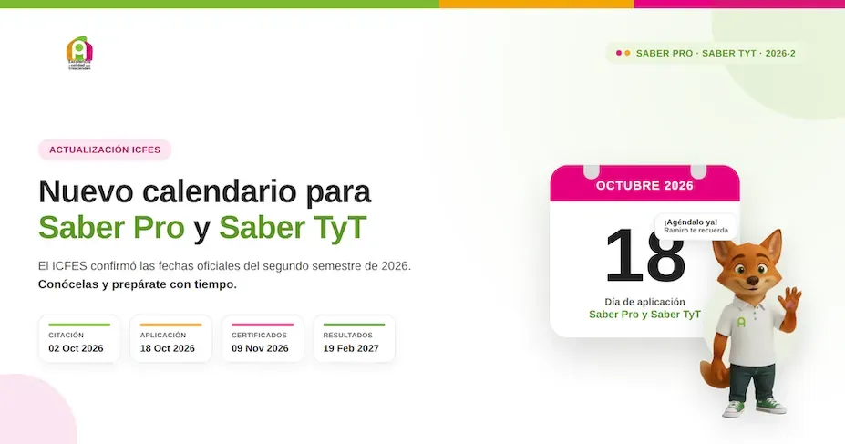 banner fechas icfes areandina